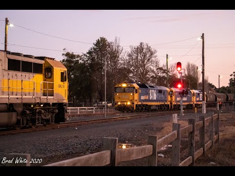 Trackside: Grain Trains Cross at Maryborough with QUBE's 7762V and PN's 7939V- 12/7/20