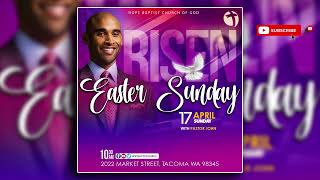Easter Sunday Church Flyer Design Photoshop | Happy Easter Flyer Photoshop