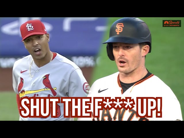 Pitcher thinks runner has his signs so tells him to shut the f up, a breakdown