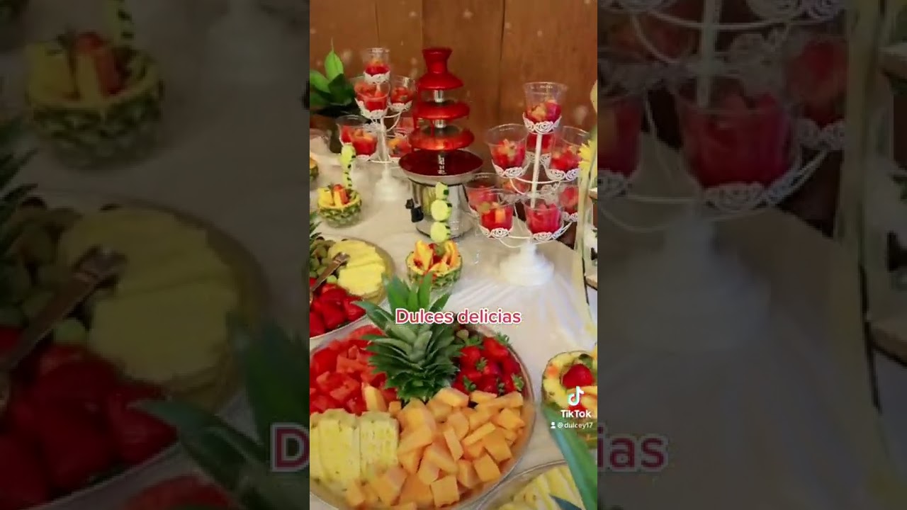 Mesa de fruta para eventos