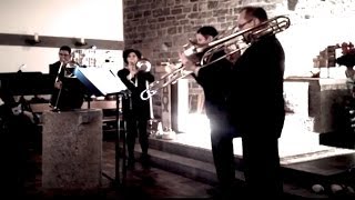MUTE GAMES (Ronus Xix) live performance by wuerzburg trombone quartet (minimal music)