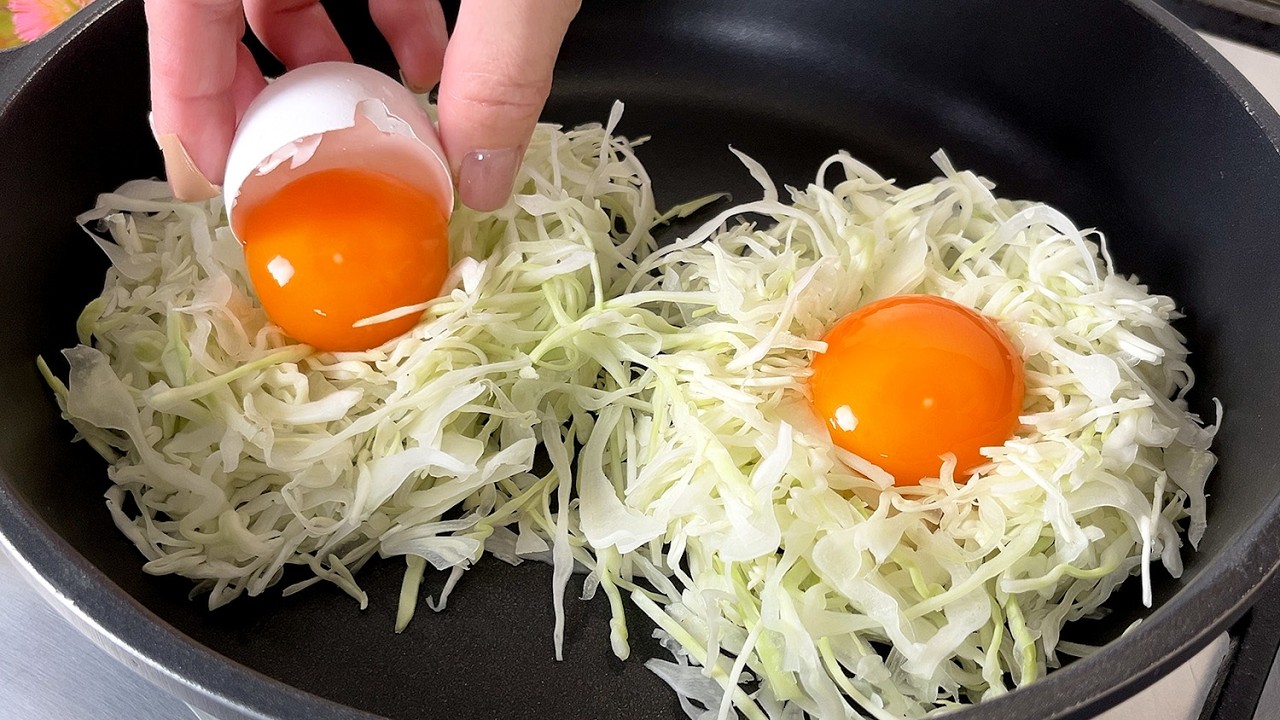 🔥🥬 Eat more cabbage in the fall! Just grate the cabbage and add eggs