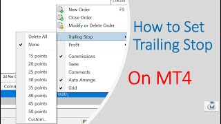 How to Set a Trailing Stop on MT4
