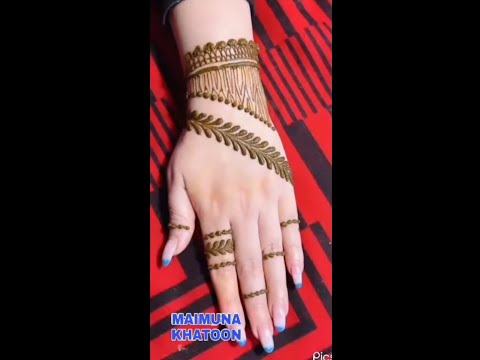 easy and beautiful back hand Mehndi design |MAIMUNA KHATOON|#shorts #trending #mehndi #viral #henna