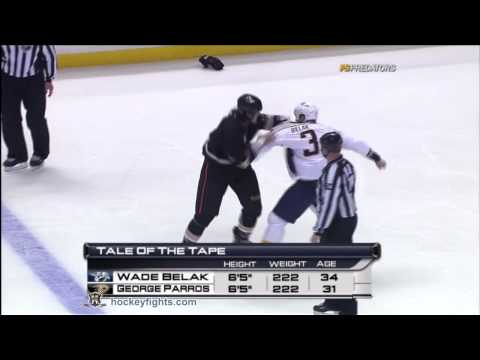 Wade Belak vs George Parros Jan 5, 2011 - Nashville feed