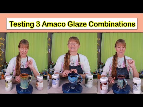 Testing 3 Amaco Glaze Combinations