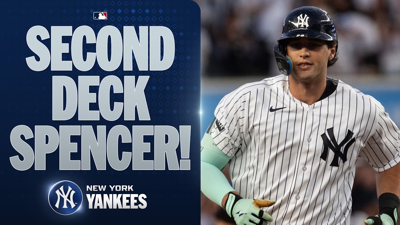 Spencer Jones sends a TWO-RUN HOMER to the SECOND DECK for the Yankees! 💪😤 | MLB Highlights