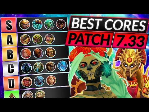 NEW CORE HERO TIER LIST Patch 7.33 - BEST CARRY HEROES for Every Role - Dota 2 Meta Guide