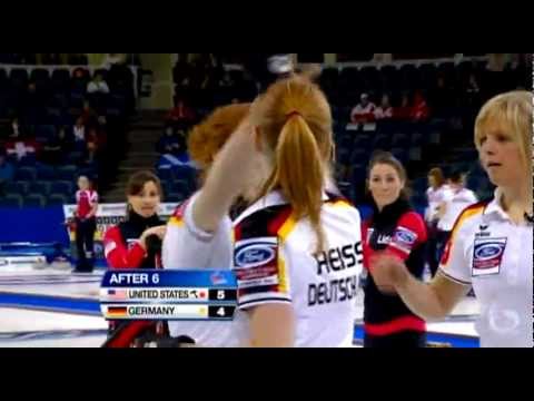 CURLING: WWCC 2012 - D9 - USA vs GER - HIGHLIGHTS