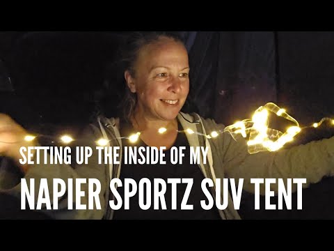 Napier Sportz SUV Tent | Setting up the inside | Living in my Car