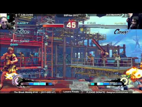 The Break #140 - SSF4ae 2012 LF - [LB] ChrisG VS [AG] MarlinPie
