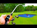 Fishing For 10lb Bass In SMALL Pond LOADED