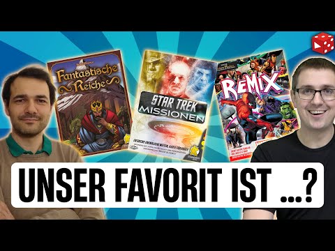 Fantastische Reiche, Star Trek Missionen oder Marvel Remix? Welches mögen wir mehr?
