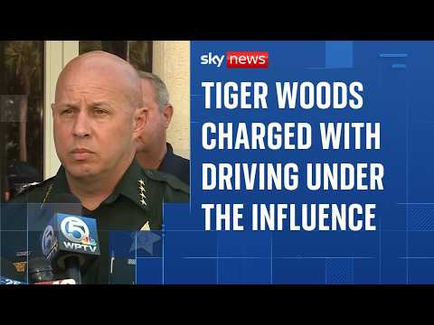 Tiger Woods arrested and charged with driving under influence after Florida crash