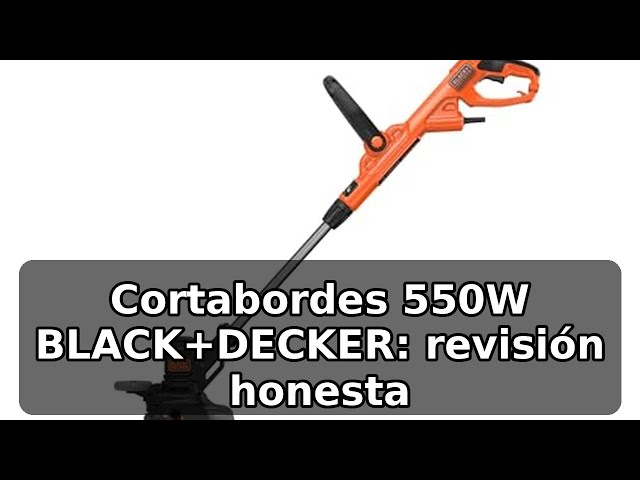 Vídeo relacionado con BLACK+DECKER Cortabordes 550W, Ancho de corte 28cm, Tecnología Powercommand, Botón Easy feed, Sistema E-Drive, Sistema Flip-to Edge, Segunda empuñadura ajustable a 5 posiciones, BESTE628-QS