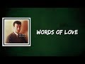 Buddy Holly - Words of Love (Lyrics)