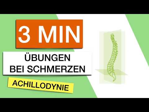 Schmerzhafte Achillessehne - ÜBUNGEN für Zuhause (3min)