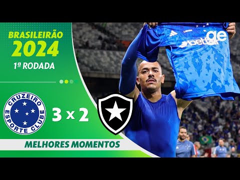 Gols e lances de Cruzeiro x Botafogo