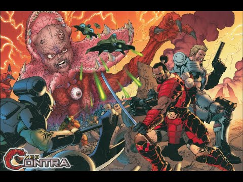 Neo Contra 2 player Speed Run - Co-op 4K With HD textures using PCSX2 & Parsec (Full Game)