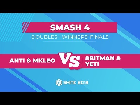 ANTi/MkLeo vs 8BitMan/yeti - Smash 4 Doubles: Winners' Finals - Shine 2018
