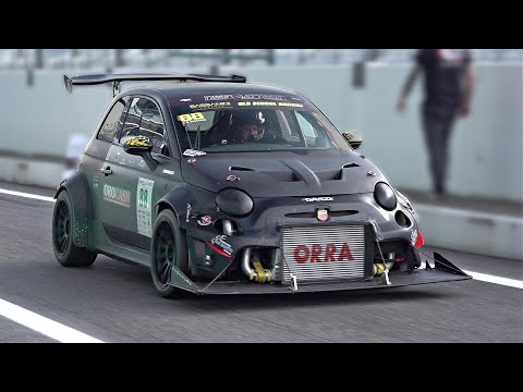 500HP Abarth 695 Biposto Time Attack Car | Flat Foot Shifting & Screaming Exhaust OnBoard @ Monza