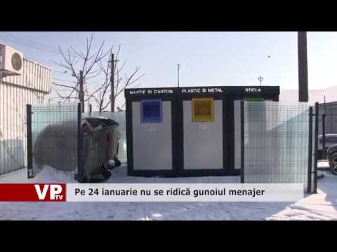 Pe 24 ianuarie nu se ridică gunoiul menajer