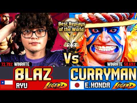 🔥 SF6 Ryu (BLAZ in JAPAN🔥vs CURRYMAN) Sagat ▰ Street Fighter 6 Gameplay High Level