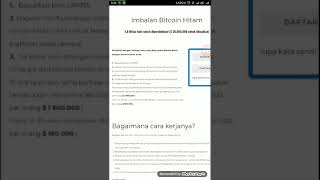 AIRDROP $ 36.000.000 DARI BITCOIN BLACK . AWAS GA JOIN GAGAL TAJIR !!!