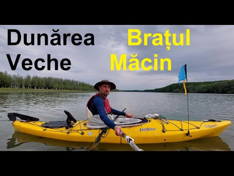 cu caiacul pe Dunarea Veche Bratul Macin