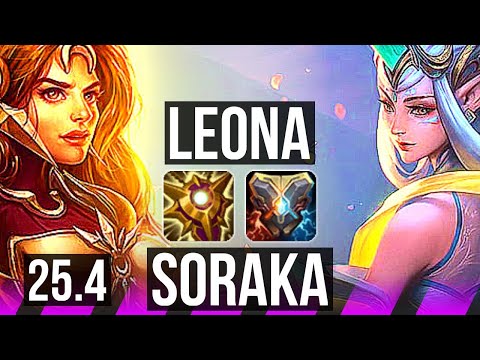 LEONA & Ezreal vs SORAKA & Lucian (SUP) | KR Master | 25.4