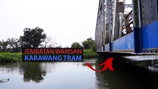 preview picture of video 'EX JEMBATAN REL di KALANGSARI RENGASDENGKLOK Warisan KARAWANG TRAM di Saluran Induk Citarum'