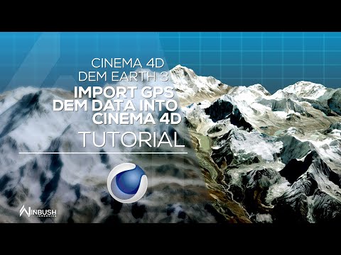 Create real world terrains with GPS Dem Data in Cinema 4D with Dem Earth 3