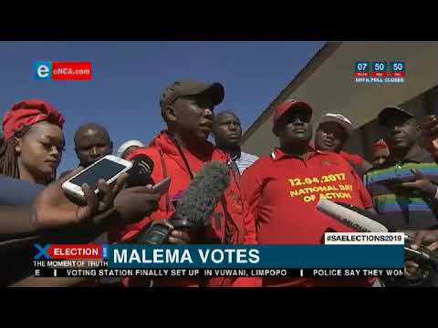 EFF president Julius Malema votes