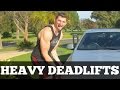 HEAVY DEADLIFTS & SQUATS | 6'5 TALL | Vlog #135