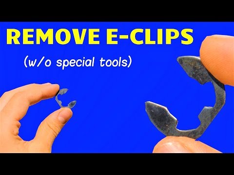 How to Remove E-Clips WITHOUT an E-Clip Tool (Horseshoe Fastener Removal Tutorial)