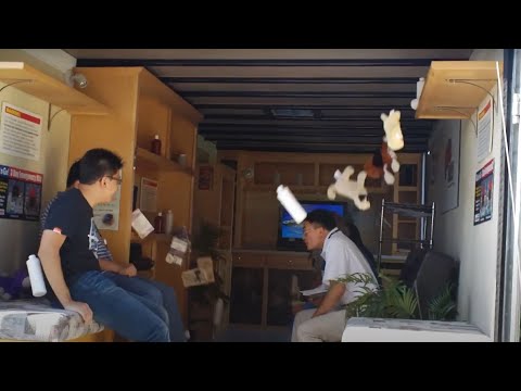 What's like in an earth quake simulator truck?