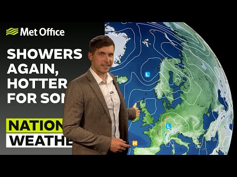 21/06/23 - Showers, hotter for some – Evening Weather Forecast UK – Met Office Weather