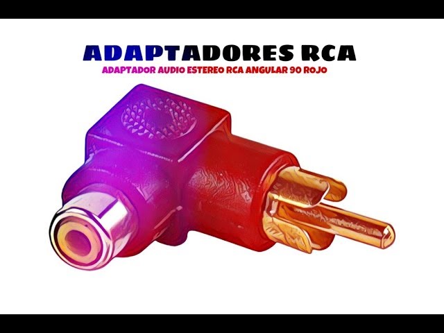 Goobay Adaptador Audio Estéreo Angular RCA Hembra/Macho Rojo video