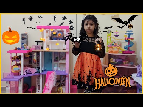 Transformei a Casa da Barbie de brinquedo em Casa De Bruxa * Halloween - Mariana veras