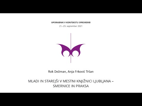 Mladi in starejši v Mestni knjižnici Ljubljana – smernice in praksa