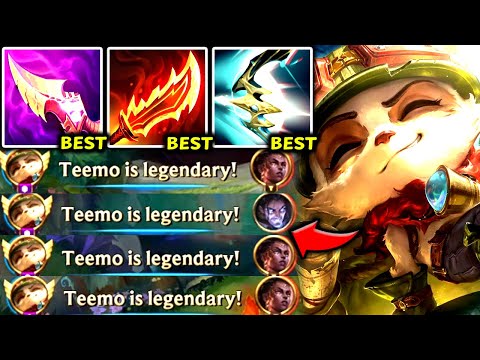TEEMO TOP #1 BEST ON-HIT BUILD TO 1V9 EVERYONE (VERY STRONG) - 2025 Teemo TOP Gameplay Guide