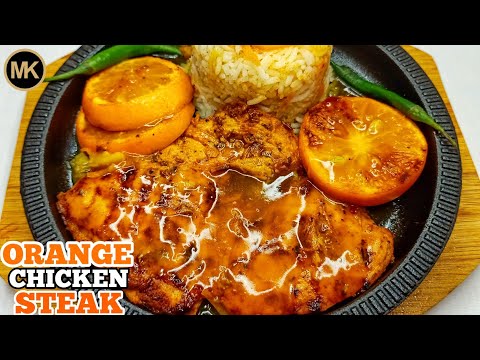 Orange Chicken Sizzler|| Orange Chicken Steak||Recipe By Murwa's Kitchen|| MK