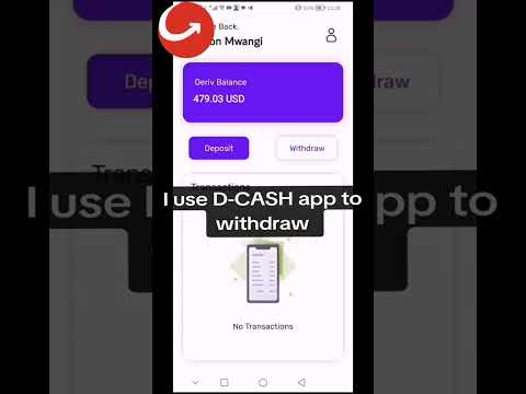 How to deposit and withdraw from deriv using D cash in Ke