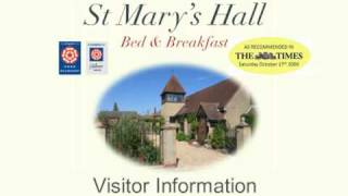 preview picture of video 'Visitors Guide to Alton by St Mary's Hall B&B'