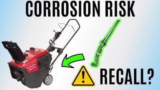 Honda HS720 Snow Blower Corrosion Risk: How to repair (Shock Hazard)