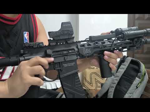GHK HK416A5 GBBR shooting (deluxe)