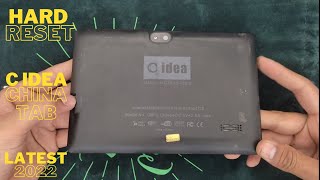 China Tablet ( C Idea) Hard Reset /Remove Pattern lock