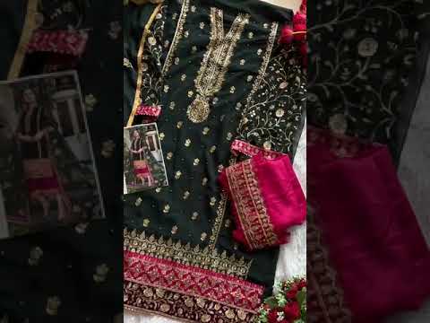 Ziaaz Bridal Georgette Wholesale Pakistani Suit – product video thumbnail