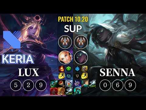 DRX Keria Lux vs Senna Sup - KR Patch 10.20