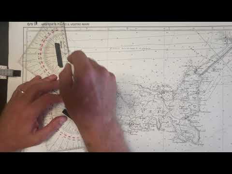 Nuovo esame patente nautica - esercizio 5.1.1-2 n°02 - correnti - carteggio oltre 12 miglia (2022)